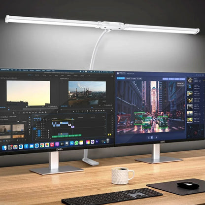 Lámpara de escritorio con Clip Led de un solo cabezal, lámparas de mesa de ordenador regulables, Monitor, luz de arquitecto, lámpara de mesa para luces de lectura de oficina
