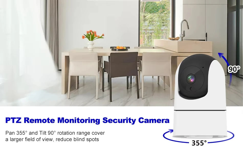 Cámara IP Tuya 5G WiFi para interiores, cámara de vigilancia de seguridad inalámbrica de 6MP, seguimiento automático, Monitor de bebé, visión nocturna IR, cámara con Zoom 6x