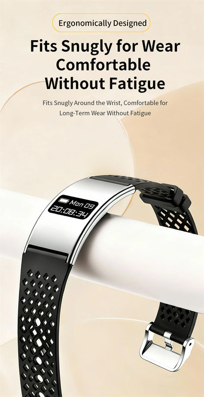 Pulsera inteligente para hombres y mujeres, Monitor de ritmo cardíaco durante el sueño, banda inteligente de salud, rastreador de actividad/deporte resistente al agua, reloj inteligente para Android iOS