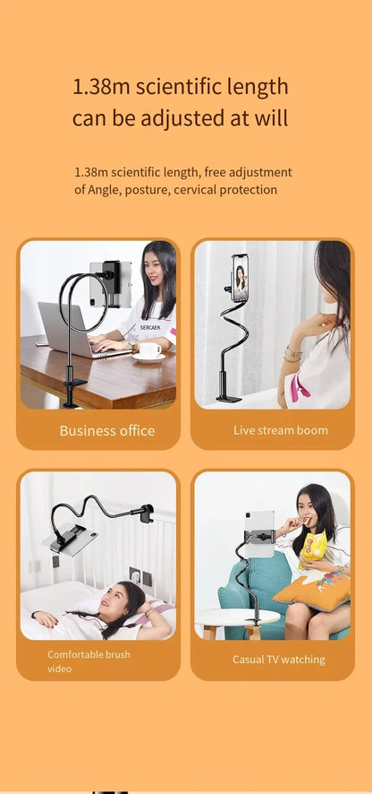 Soporte Universal para teléfono móvil, soporte Flexible para perezosos, Clip ajustable para teléfono móvil, soporte de montaje de escritorio para cama en casa, soporte para teléfono inteligente