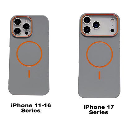 Funda de teléfono magnética ultrafina Simple para iPhone 11, 12, 13, 14, 15, 16 17 Pro Max 17 Air, funda de teléfono mate suave con carga inalámbrica