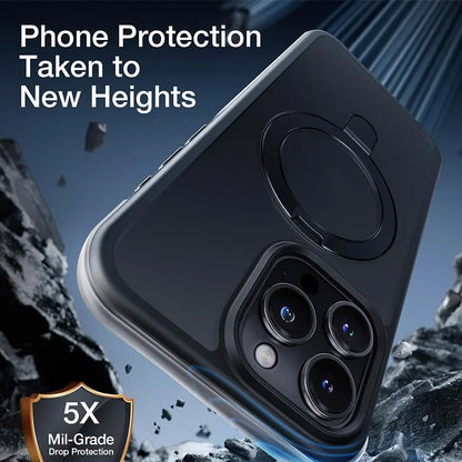 Funda magnética para teléfono móvil con soporte de anillo para iPhone 17 Pro Max Air 16 16E 15 14 funda Plus 13 11 12 fundas para móvil con soporte