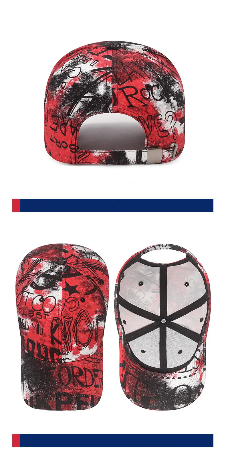 Nueva moda Cool Graffiti mujeres hombres gorras sombrero mujer hombre deporte viseras gorra de béisbol calle tendencia sombrero de sol para mujeres hombres