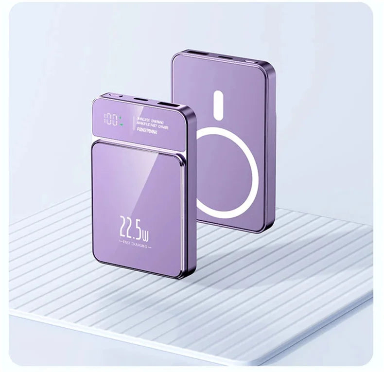 Batería Externa Magnética de 10000mAh, 20W, Inalámbrica, Delgada y Portátil, para MagSafe iPhone 17 16 15 Samsung 24 23