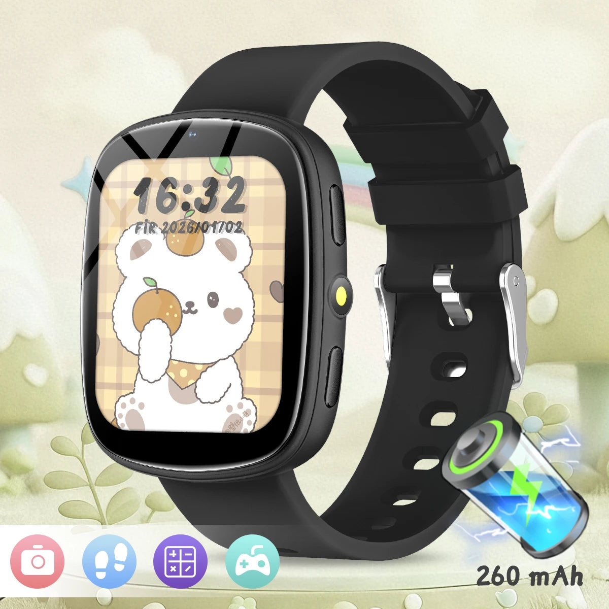 2026 Games for Kids Smartwatch 1.83'' HD Screen Camera 22 Interesting Games Sleep Monitor Alarm Clock Calculator Kids Watch Gifts
