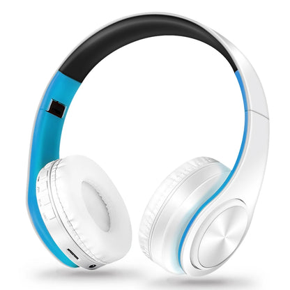 Regalo para Mujer Auriculares inalámbricos dorados Auriculares Bluetooth Auriculares estéreo Juego con micrófono incorporado con universal para Android e iOS