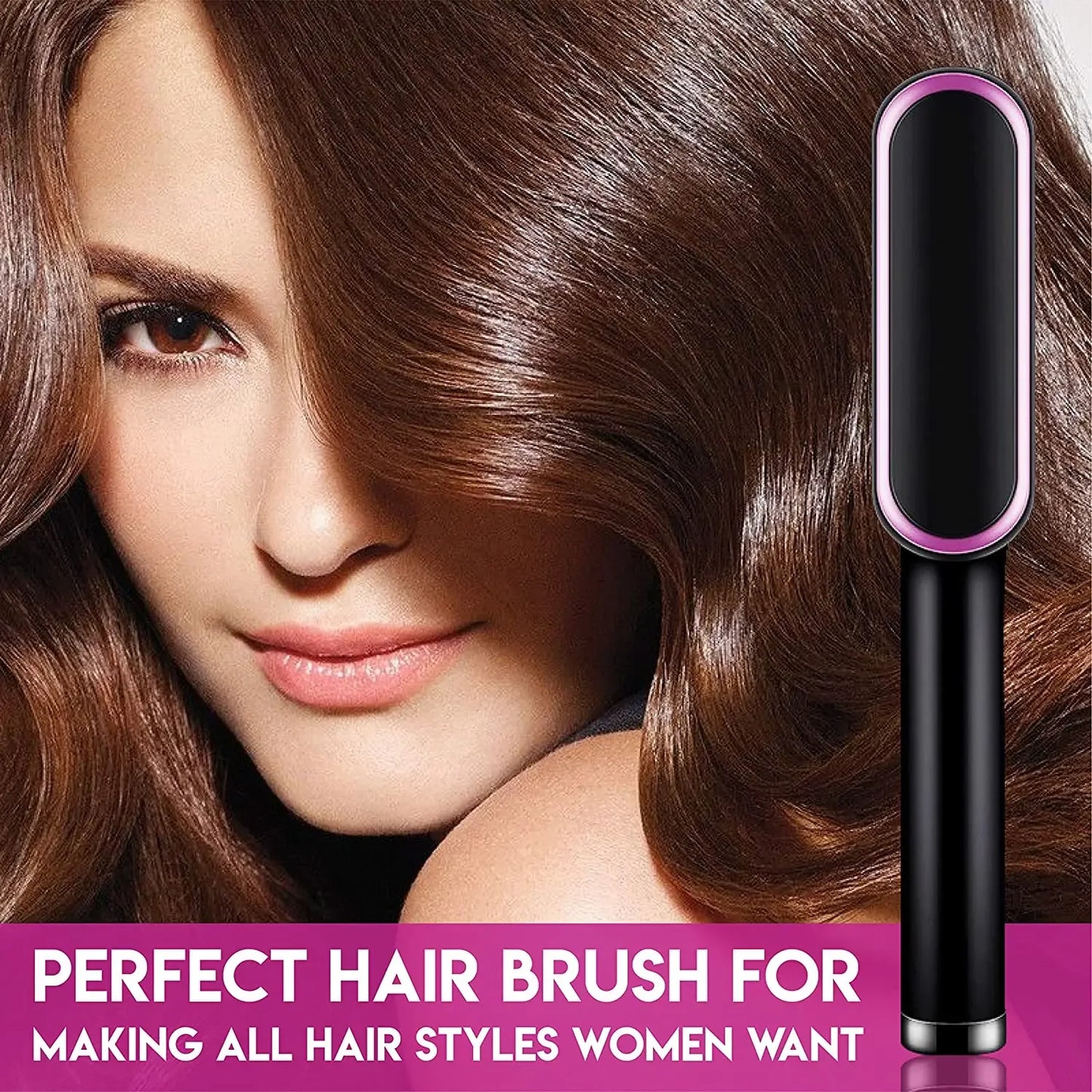 Plancha de pelo multifuncional para el cuidado Personal, alisador de pelo profesional de calentamiento rápido, peine caliente eléctrico