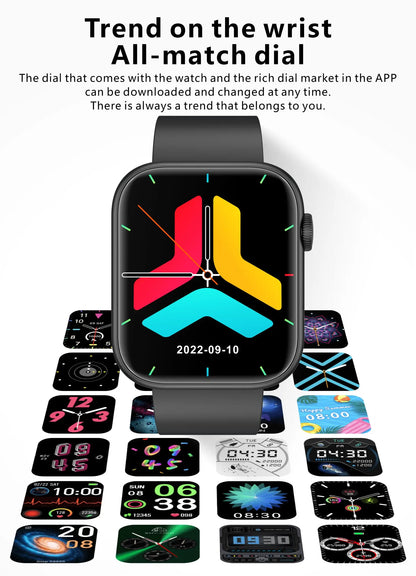 Reloj inteligente LIGE para Mujer, pantalla completamente táctil, llamada Bluetooth, relojes impermeables, rastreador deportivo de Fitness, Reloj inteligente para Mujer