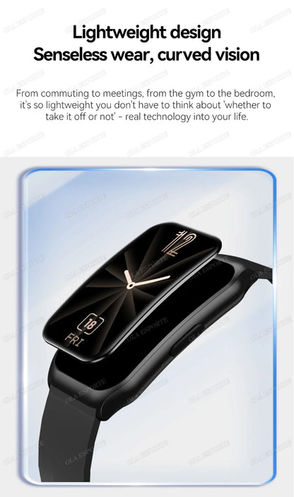Para mujeres hombres reloj inteligente pantalla AMOLED salud monitoreo del ritmo cardíaco Bluetooth llamada IP68 impermeable deporte al aire libre pulsera inteligente