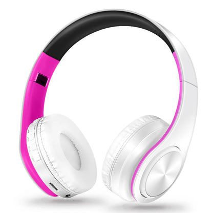 Regalo para Mujer Auriculares inalámbricos dorados Auriculares Bluetooth Auriculares estéreo Juego con micrófono incorporado con universal para Android e iOS