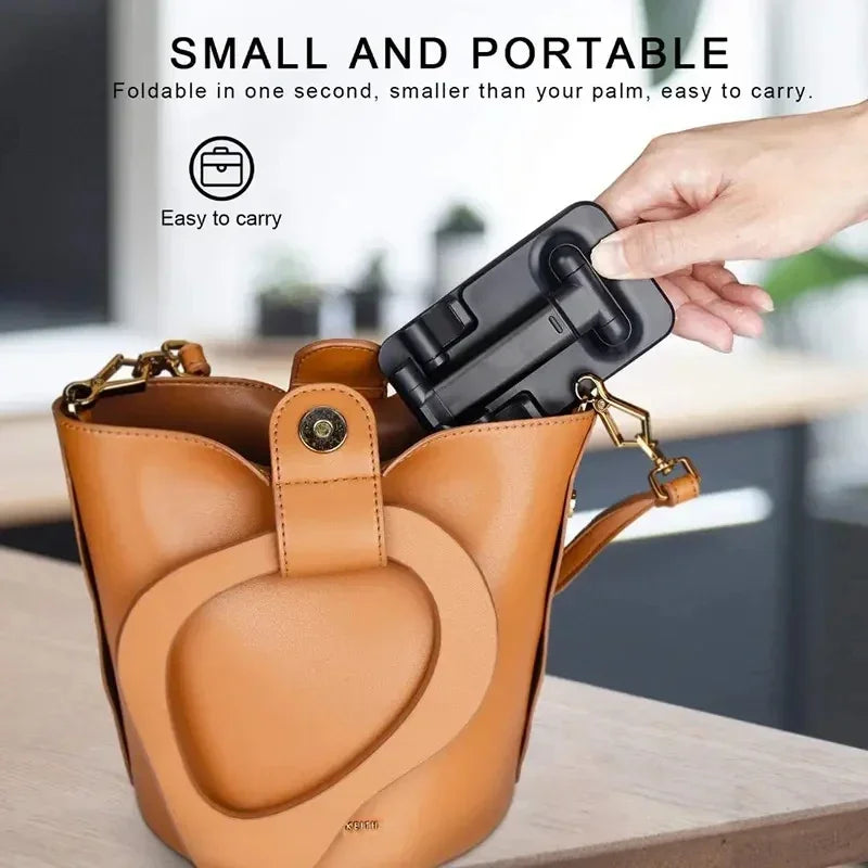 Desk Phone Holder for iPhone, iPad, Xiaomi, Adjustable Desktop Tablet Stand, Universal Mobile Phone Holder