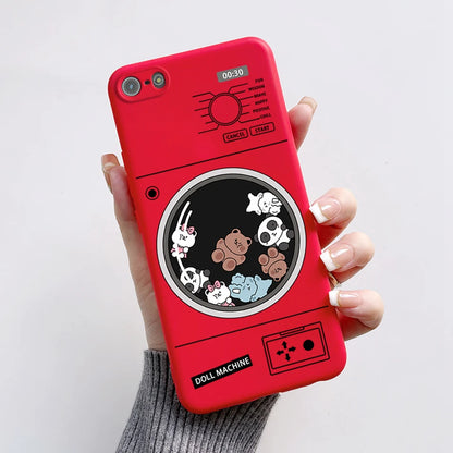 Para iPhone 5 5S Funda lindo oso dibujos animados Rana pintado Funda suave para iPhone SE 2016 2020 2022 SE2 Funda de teléfono de silicona Coque Funda