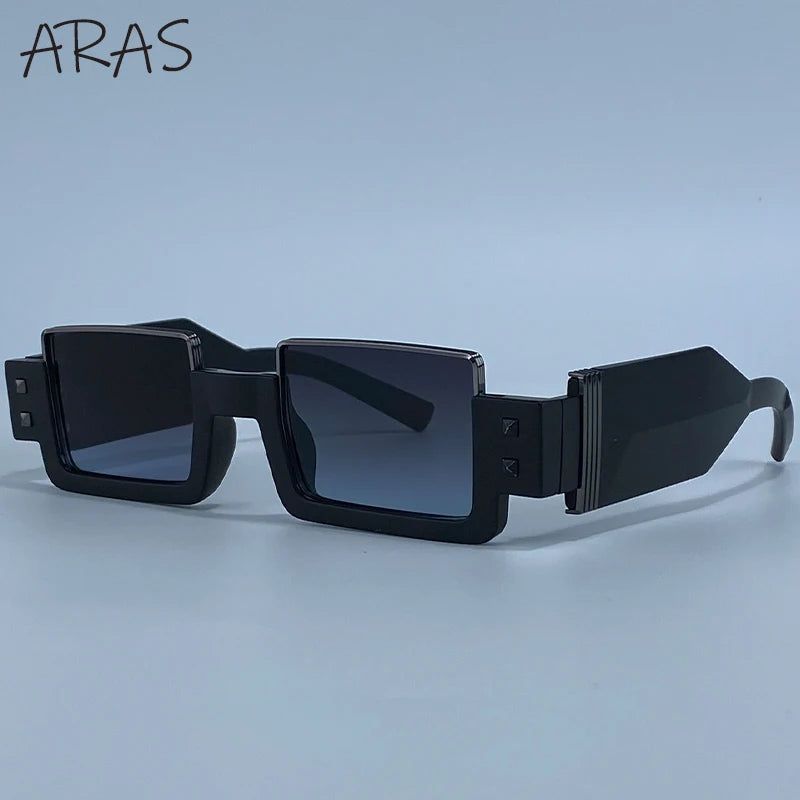 Gafas de sol cuadradas Punk Y2K 2026 marca de lujo, gafas de sol Retro Steampunk para mujer, gafas de sol para exterior UV400