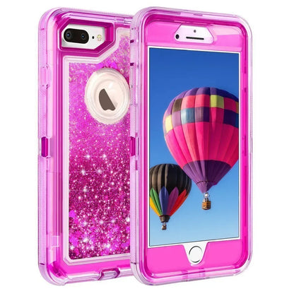 Funda de lujo con purpurina dinámica y arena movediza para IPhone 17 16 15 14 13 Pro Max X XSMAX XR SE 6 7 8 Plus, funda de teléfono pesada a prueba de golpes