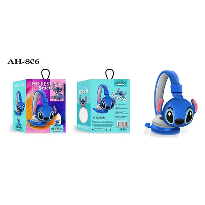 Nuevos Auriculares Inalámbricos Bluetooth AH-806 con Sonido Estéreo HIFI, Plegables, con Micrófono, Regalo para Niños, Diseño de Anime y Dibujos Animados