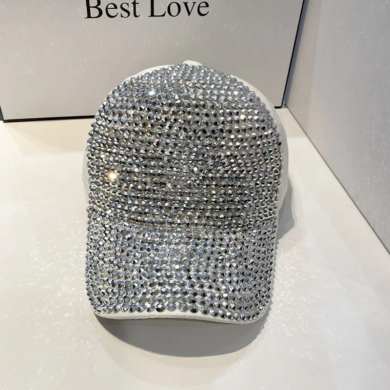 CNTANG gorra de béisbol de verano para mujer, gorras con diamantes de imitación para primavera y otoño, gorras de hip hop con personalidad a la moda para mujer, Snapback