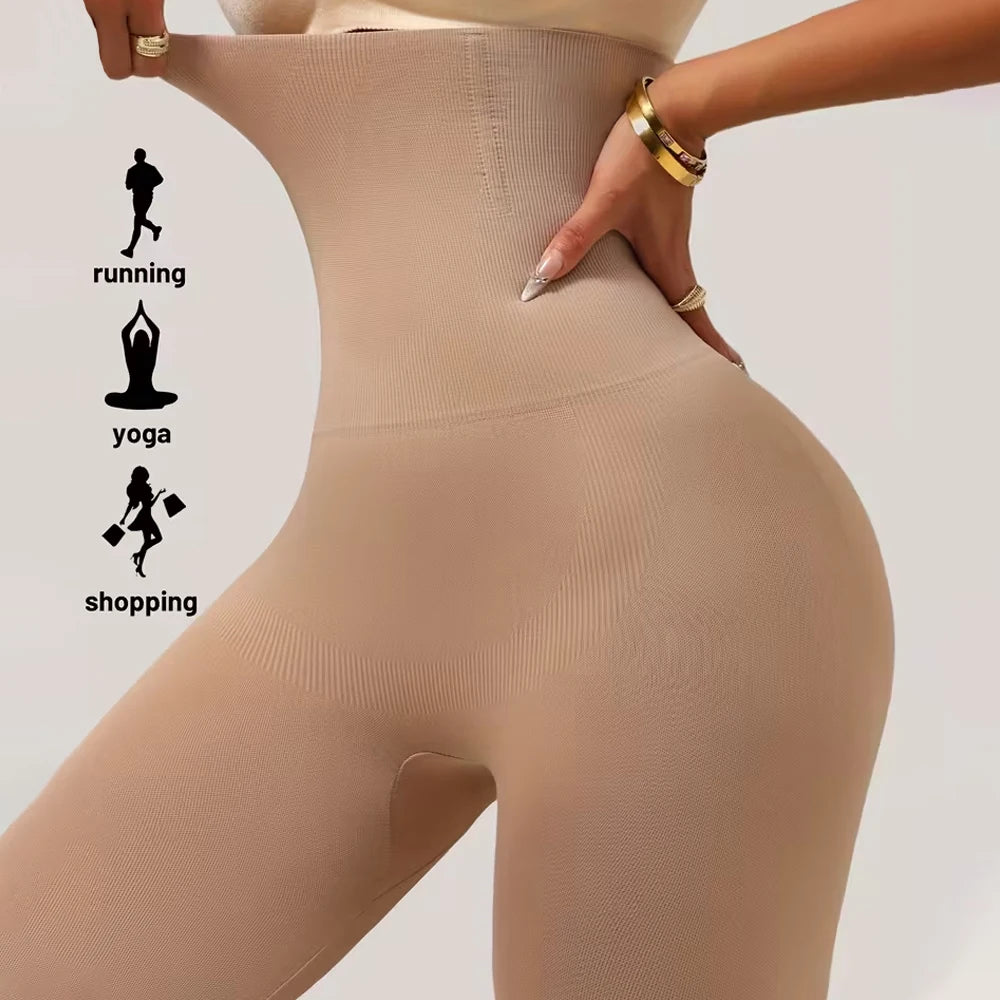 Leggings de cintura alta moldeadores, control de abdomen, compresión, no transparentes, pantalones de yoga suaves para entrenamiento, levantamiento de glúteos, mallas de gimnasio