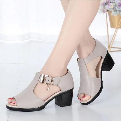 WOIZGIC, sandalias de PU para mujer, plataforma de verano, fresco, playa, tacón alto, punta abierta, informal, exterior, correa de pato ostentosa