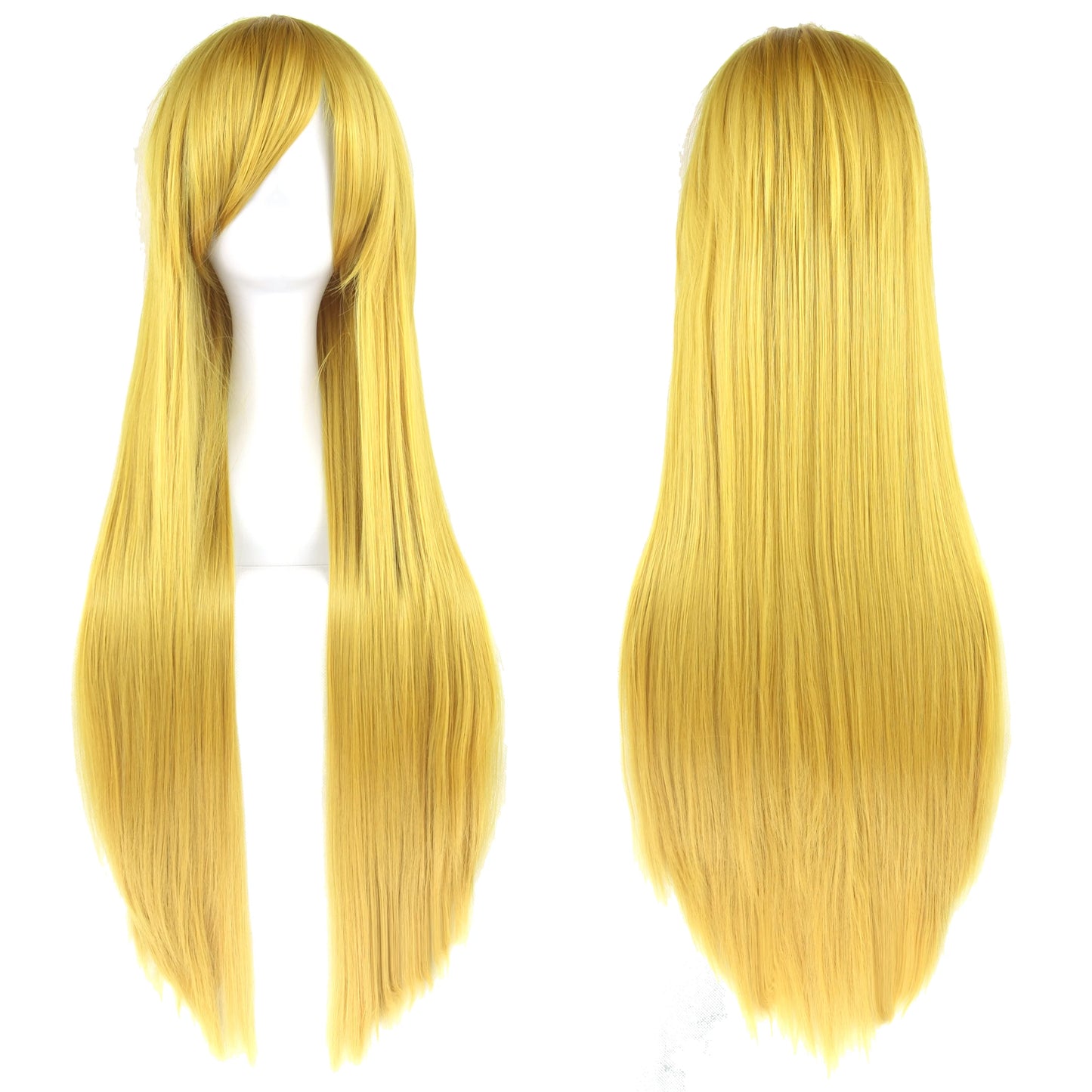Soowee, pelo sintético de 80cm de largo, pelucas de Cosplay blancas y moradas, peluca recta de pelo negro para fiesta, peluca para mujer.