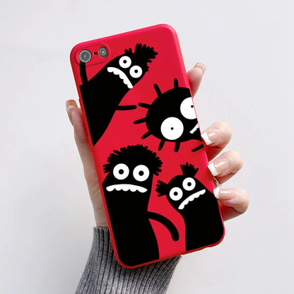 Para iPhone 5 5S Funda lindo oso dibujos animados Rana pintado Funda suave para iPhone SE 2016 2020 2022 SE2 Funda de teléfono de silicona Coque Funda