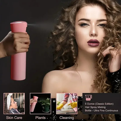 6 unids/set de cepillos para el cabello, botella con pulverizador para peluquería, bucle para trenzado de cabello, peine de cola de rata, cepillo para el cabello con Control de bordes Brsuh