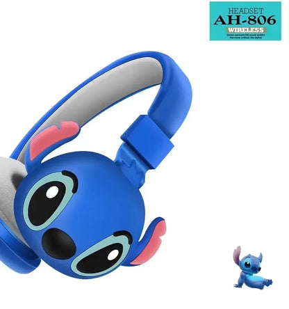 Nuevos Auriculares Inalámbricos Bluetooth AH-806 con Sonido Estéreo HIFI, Plegables, con Micrófono, Regalo para Niños, Diseño de Anime y Dibujos Animados