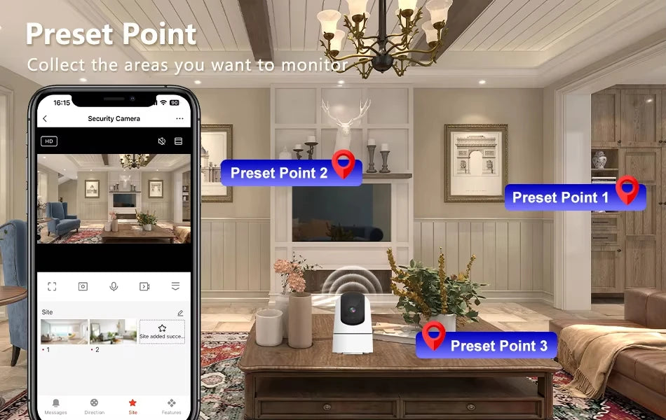 Cámara IP Tuya 5G WiFi para interiores, cámara de vigilancia de seguridad inalámbrica de 6MP, seguimiento automático, Monitor de bebé, visión nocturna IR, cámara con Zoom 6x