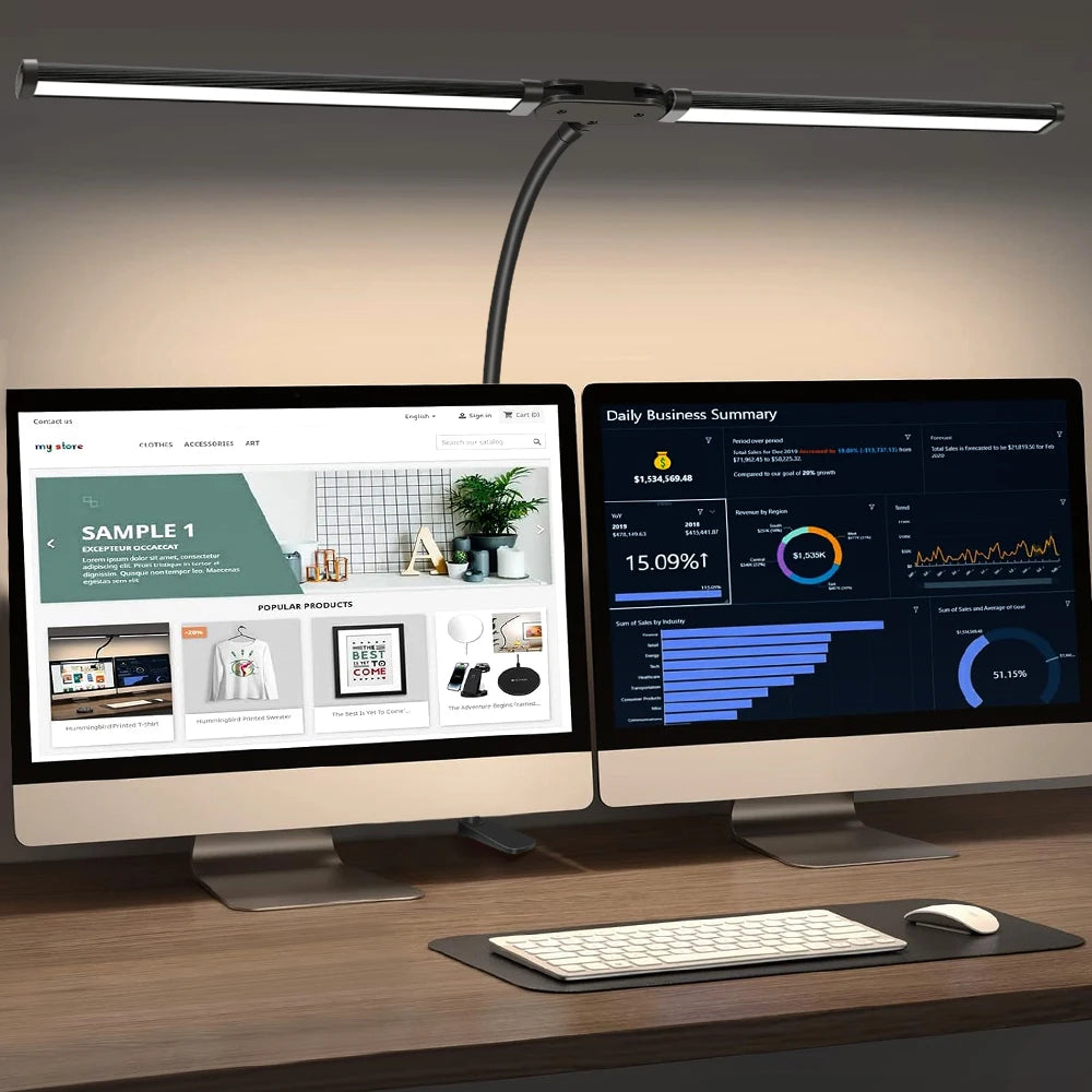 Lámpara de escritorio con Clip Led de un solo cabezal, lámparas de mesa de ordenador regulables, Monitor, luz de arquitecto, lámpara de mesa para luces de lectura de oficina