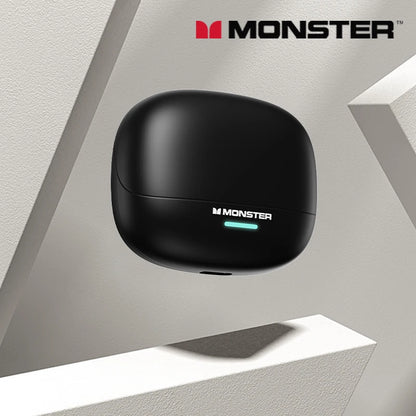 Auriculares inalámbricos Monster MQT52 con Bluetooth 5,4, auriculares para juegos con batería de larga duración, auriculares con sonido estéreo HIFI de modo dual con micrófono