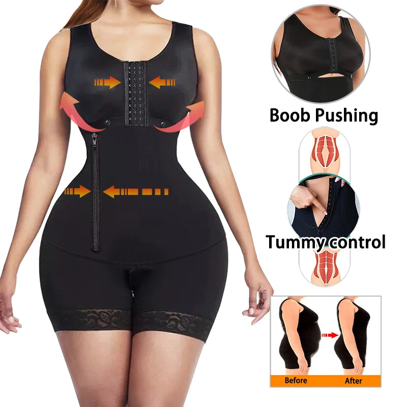 Body Shaper Faja Body corsé Top Bustier fajas colombianas originales modelado posparto adelgazante Shapewear ropa interior de mujer