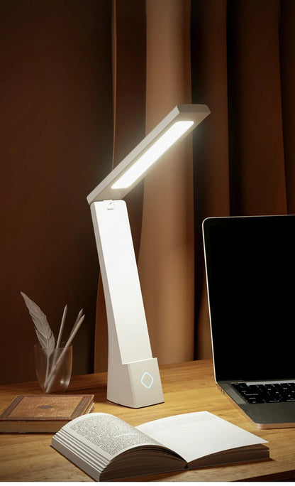 Lámpara de escritorio Led, luces de mesa plegables con carga y taponamiento, protección ocular, lámpara de escritorio de aprendizaje, accesorio de iluminación para dormitorio y mesita de noche