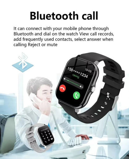 Reloj Inteligente VIVO para Android y iPhone, Pantalla HD de 2.01 Pulgadas, Responde y Realiza Llamadas, Vista Previa de Mensajes, Modos Deportivos, Esfera Personalizable, Pronóstico del Tiempo