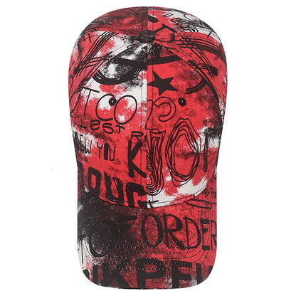 Nueva moda Cool Graffiti mujeres hombres gorras sombrero mujer hombre deporte viseras gorra de béisbol calle tendencia sombrero de sol para mujeres hombres