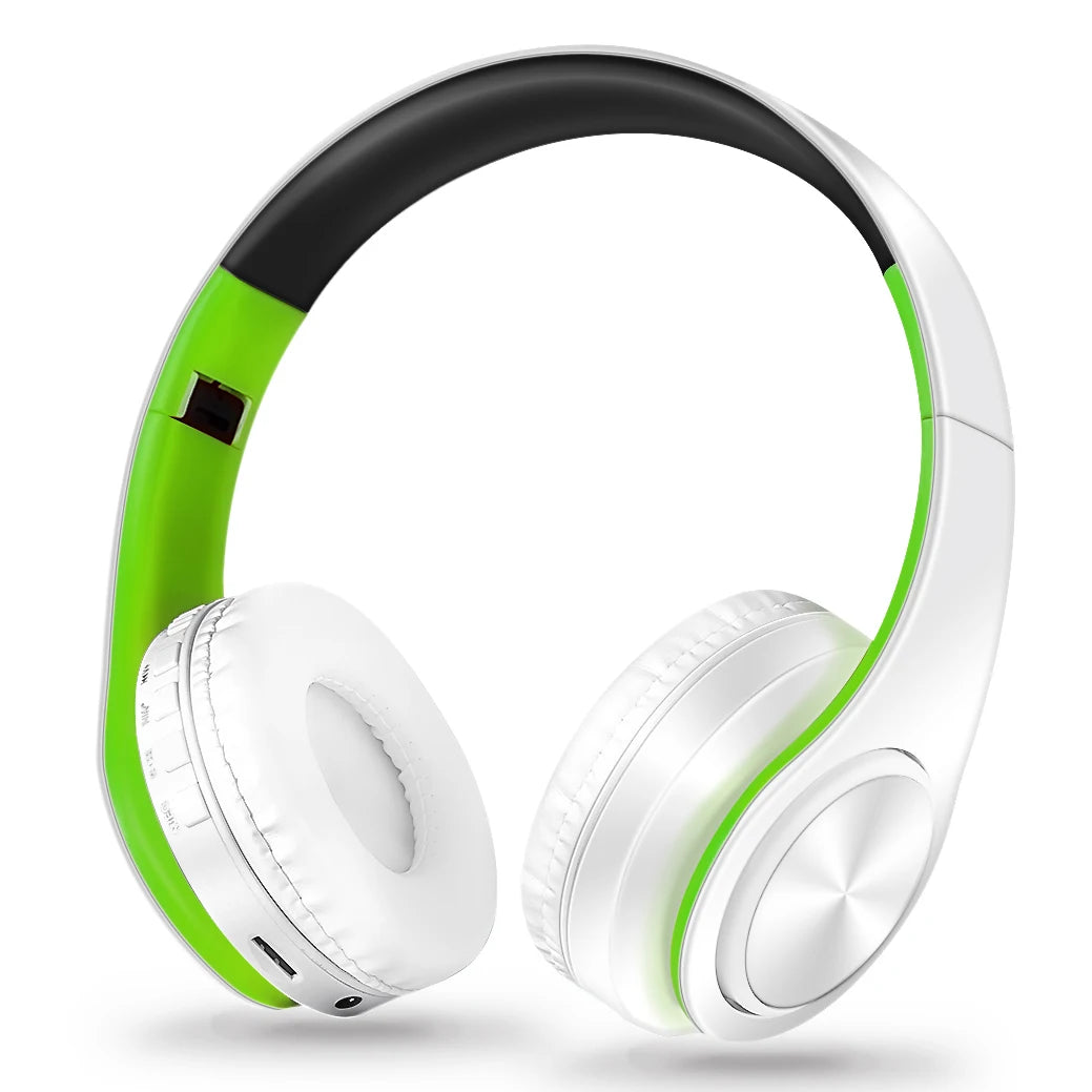 Regalo para Mujer Auriculares inalámbricos dorados Auriculares Bluetooth Auriculares estéreo Juego con micrófono incorporado con universal para Android e iOS