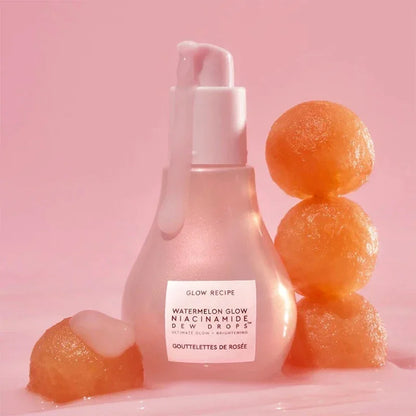 40ML sandía niacinamida brillo esencia bombilla diseño con ácido hialurónico vitamina E maquillaje facial hidratante ligero