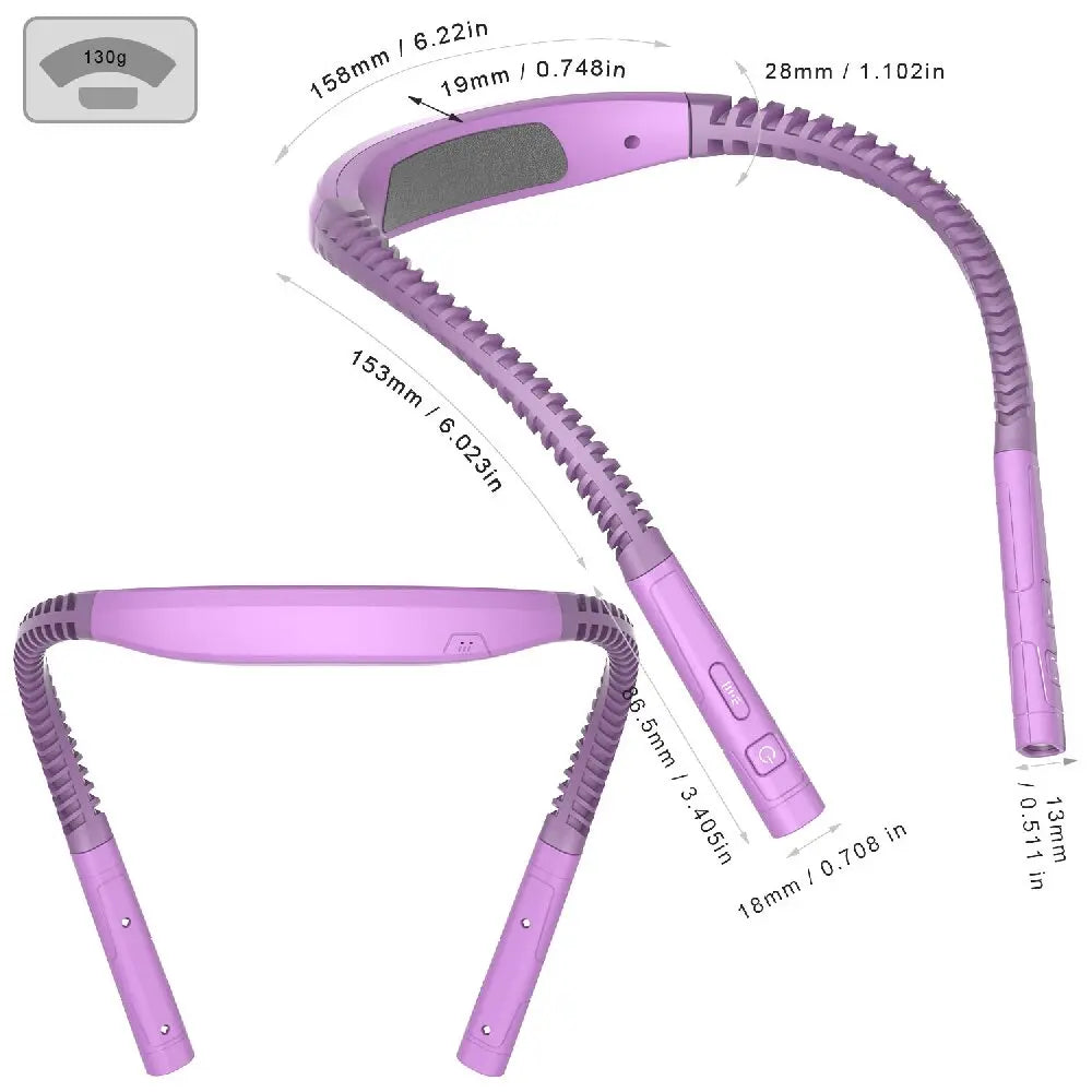 Luz LED de lectura para el cuello, 3 colores, 3 brillos, lámpara de lectura para libros, lámpara recargable por Usb, lámpara Flexible para leer el cuello y el brazo, lámpara para libros