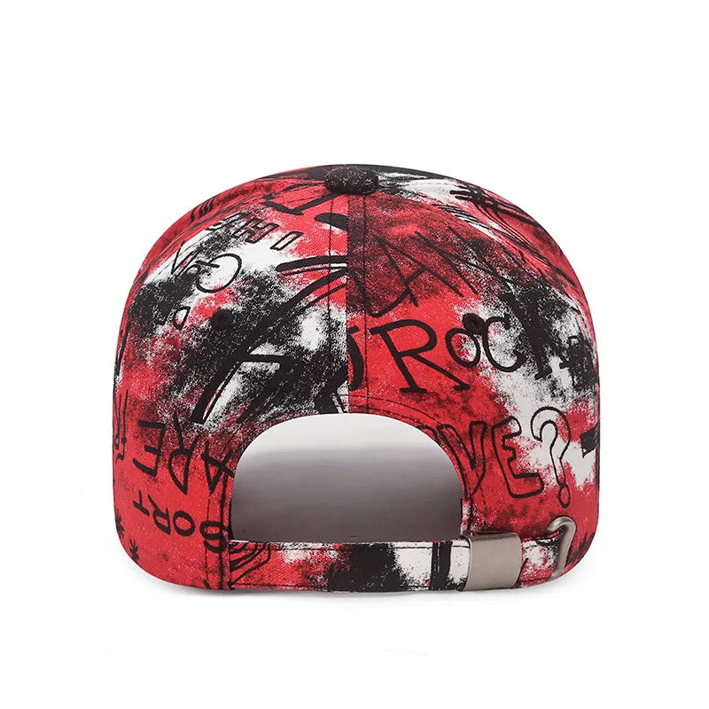 Nueva moda Cool Graffiti mujeres hombres gorras sombrero mujer hombre deporte viseras gorra de béisbol calle tendencia sombrero de sol para mujeres hombres