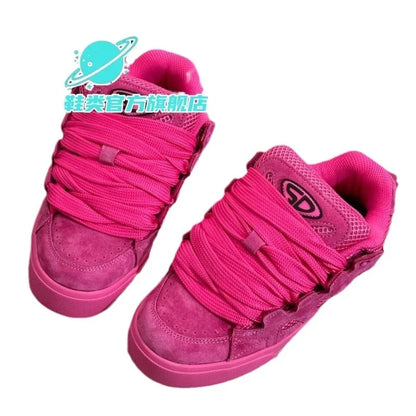 Zapatos informales transpirables de malla clásica para mujer, calzado deportivo antideslizante y resistente al desgaste con suela gruesa para correr por la mañana en el campus