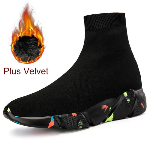 MWY-Women's sports shoes, high-quality warm socks, casual sneakers, men's women's walking shoes, size 35-47
