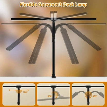 Lámpara de escritorio con Clip Led de un solo cabezal, lámparas de mesa de ordenador regulables, Monitor, luz de arquitecto, lámpara de mesa para luces de lectura de oficina