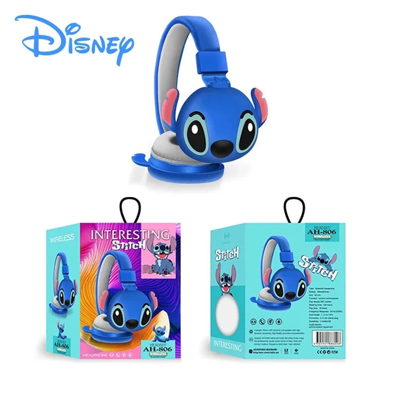 Nuevos Auriculares Inalámbricos Bluetooth AH-806 con Sonido Estéreo HIFI, Plegables, con Micrófono, Regalo para Niños, Diseño de Anime y Dibujos Animados