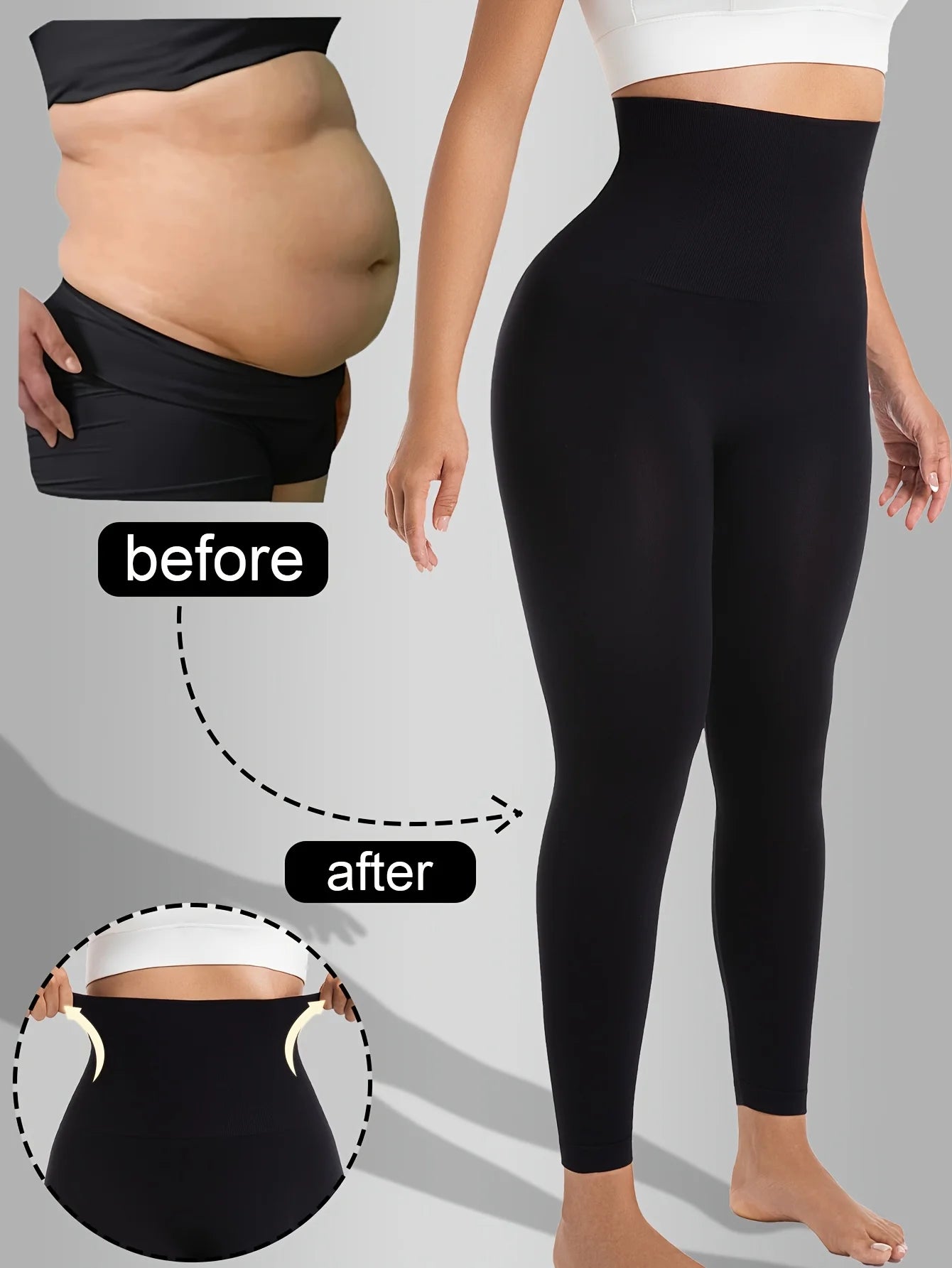 Leggings de cintura alta moldeadores, control de abdomen, compresión, no transparentes, pantalones de yoga suaves para entrenamiento, levantamiento de glúteos, mallas de gimnasio
