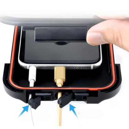 Soporte impermeable para teléfono móvil de motocicleta, bicicleta Universal, GPS 360 ° Soporte giratorio para teléfono
