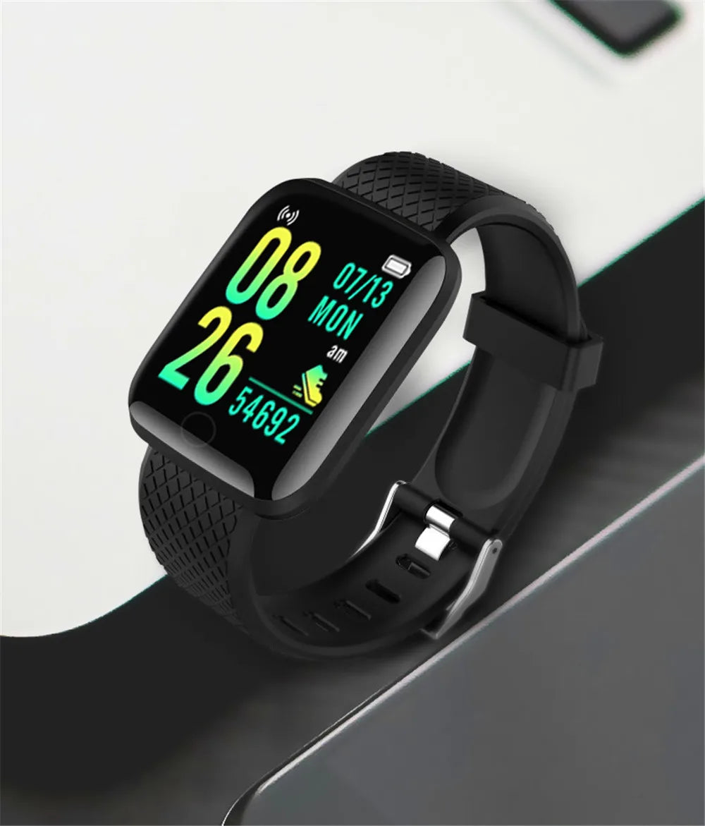 Reloj inteligente para hombre y mujer, pulsera con mensaje, Monitor de Fitness, regalo de cumpleaños, reloj electrónico para Android IOS