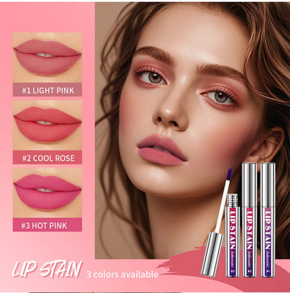 Long-lasting Waterproof Pink Lip Tint, Transfer-Proof Non-Stick Cup, Natural Lip Stain, Women's Cosmetics