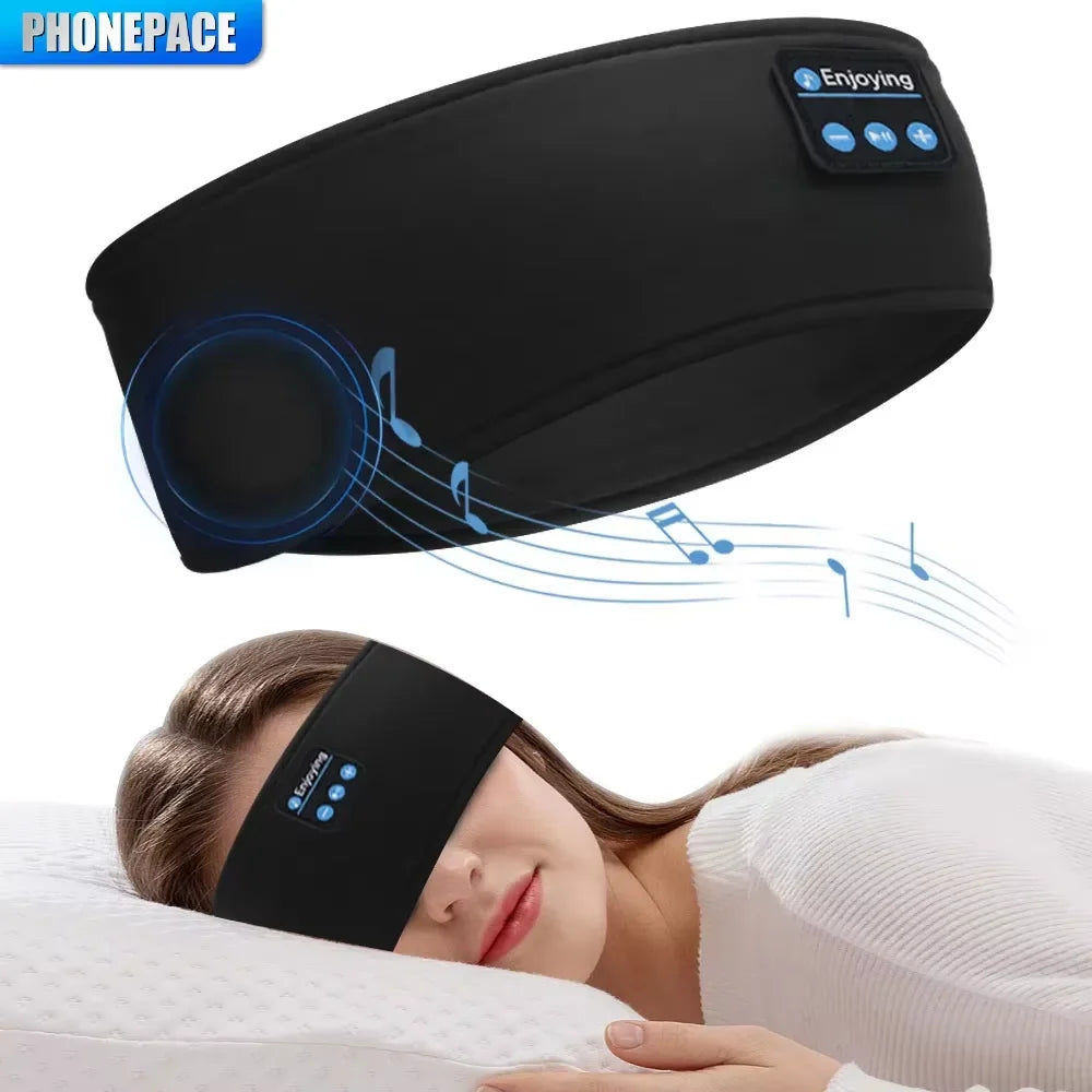HOMEFISH BT auriculares deportivos diadema para dormir auriculares inalámbricos elásticos música máscara de ojos auriculares inalámbricos con Bluetooth diadema