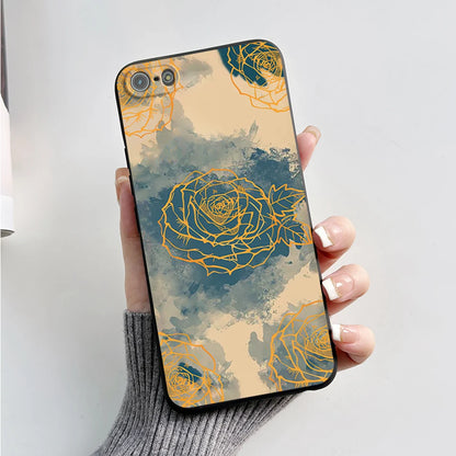Para iPhone 5 5S Funda lindo oso dibujos animados Rana pintado Funda suave para iPhone SE 2016 2020 2022 SE2 Funda de teléfono de silicona Coque Funda