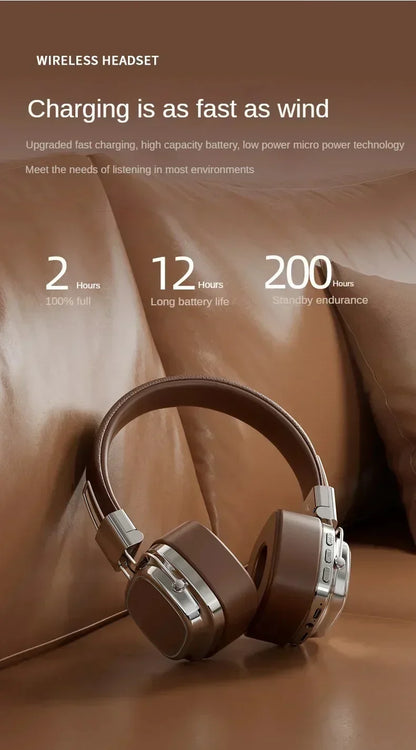 Nuevo 5,3 auriculares inalámbricos Bluetooth plegables auriculares Gamer elección Retro sobre la oreja auriculares DJ sonido estéreo Bluetooth
