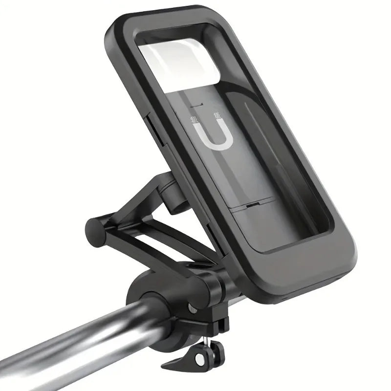Soporte impermeable para teléfono móvil de motocicleta, bicicleta Universal, GPS 360 ° Soporte giratorio para teléfono