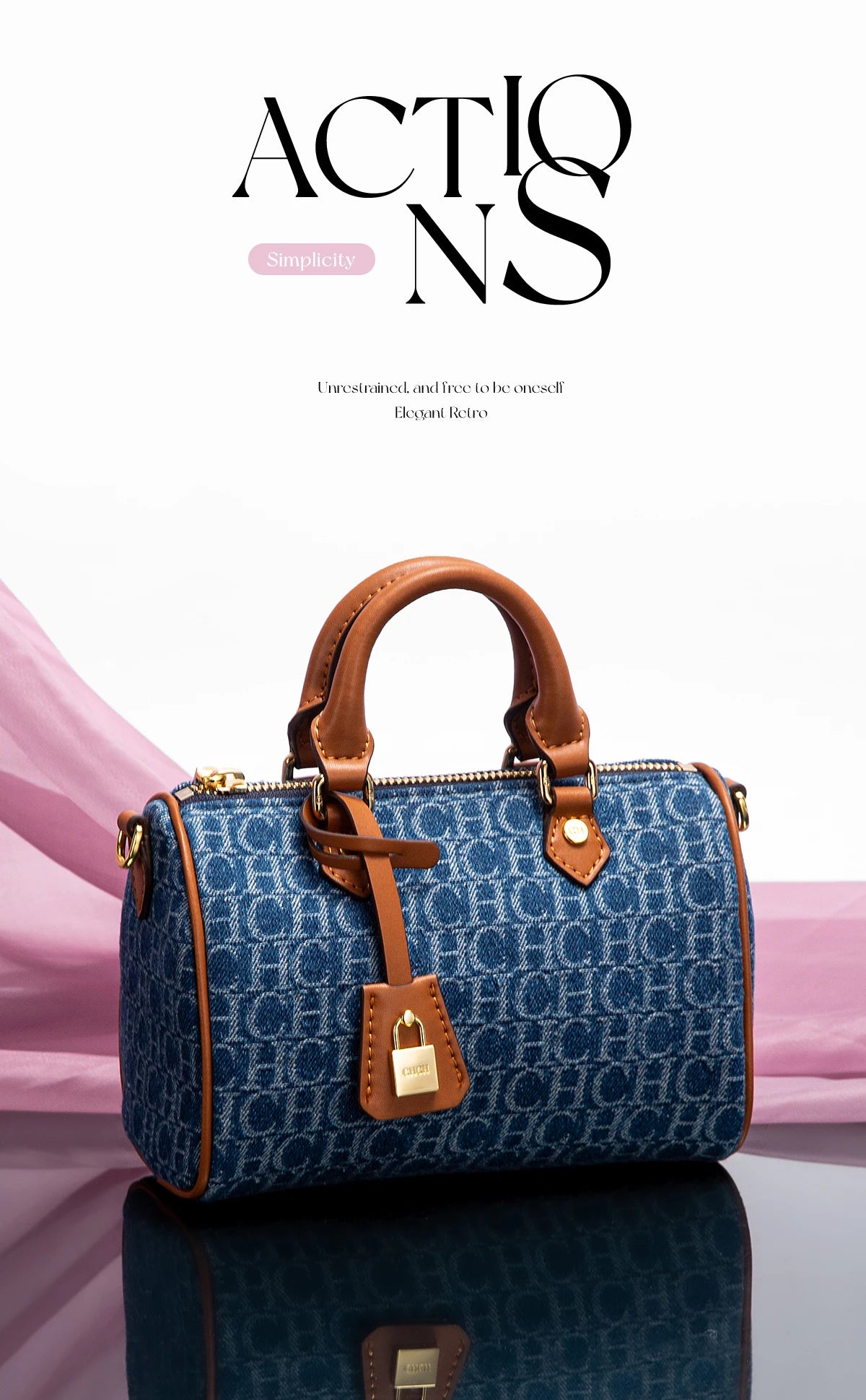 Bolso de hombro para mujer, nuevo bolso de almohada empalmado de vaquero, bolso informal de fiesta para mujer